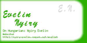 evelin nyiry business card